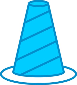 Traffic Cone Creative Icon Design vector