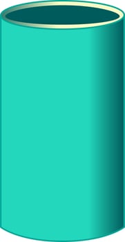Green Cylinder Pipe Vector