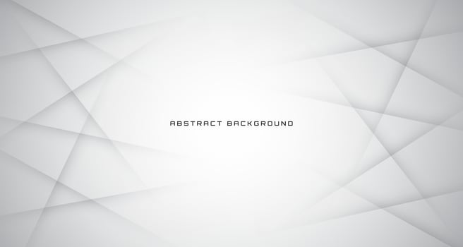 3D white techno abstract background overlap layer on bright space with light lines decoration. Graphic design element cutout style concept for banner, flyer, card, brochure cover, or landing page vector