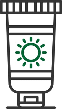 Sunscreen Creative Icon Design vector