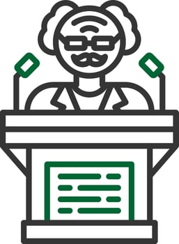 Politician Creative Icon Design vector