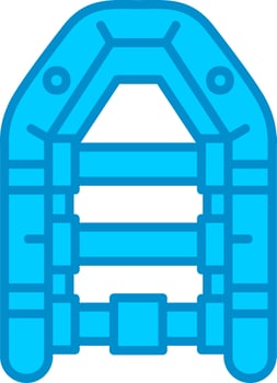 Inflatable Boat Creative Icon Design vector