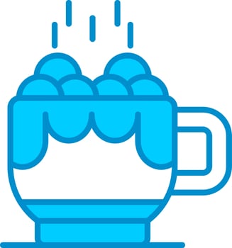 Hot Chocolate Creative Icon Design vector