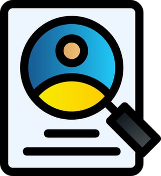 Research Process Vector Icon Design