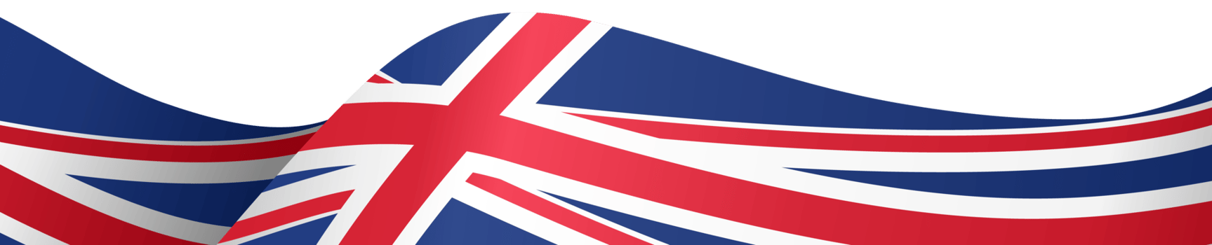 Waving flag of  UK isolated  on png or transparent  background,Symbols of  United Kingdom,Great Britain,template for banner,card,advertising ,promote, TV commercial, ads, web