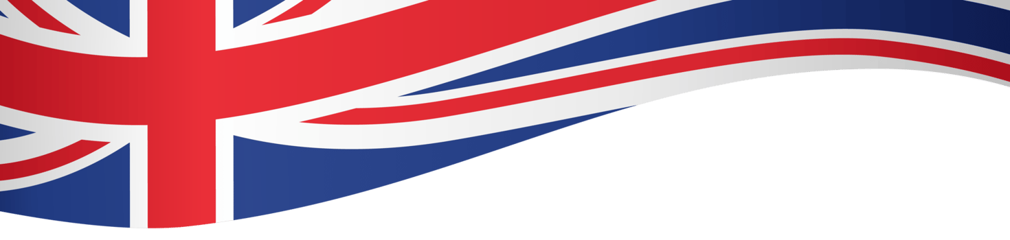 Waving flag of  UK isolated  on png or transparent  background,Symbols of  United Kingdom,Great Britain,template for banner,card,advertising ,promote, TV commercial, ads, web
