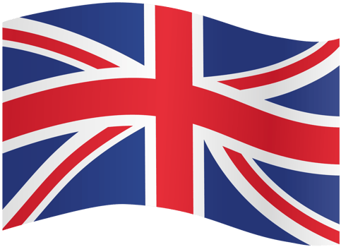 Waving flag of  UK isolated  on png or transparent  background,Symbols of  United Kingdom,Great Britain,template for banner,card,advertising ,promote, TV commercial, ads, web