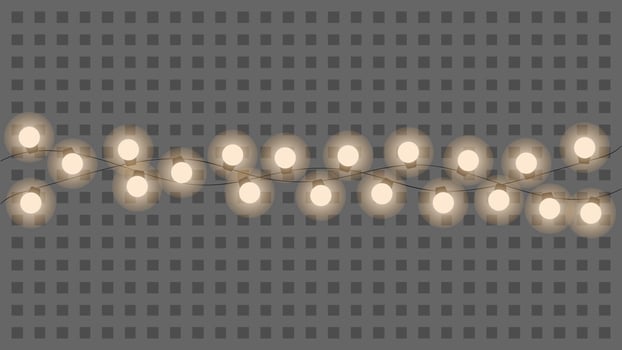 Christmas decoration bulbs, New Year's Day, and fair on a gray square grid background and texture. vector