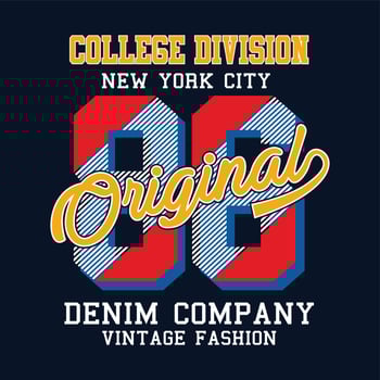 New york city print design for t-shirt and other uses , vector illustration