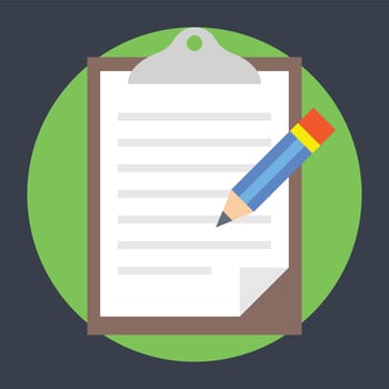 Trendy Content Writing vector