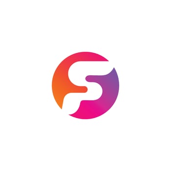 F Modern logo vector