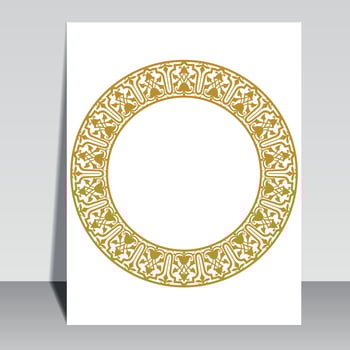 Arabic Frame Border, quran cover design vector