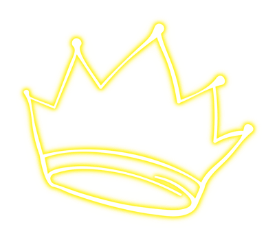 Glowing Neon Crown png