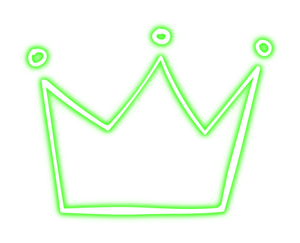 Glowing Neon Crown png