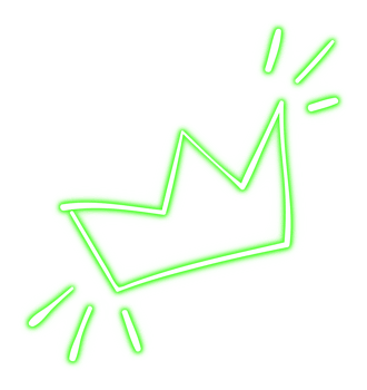 Glowing Neon Crown png