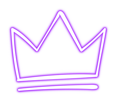 Glowing Neon Crown png