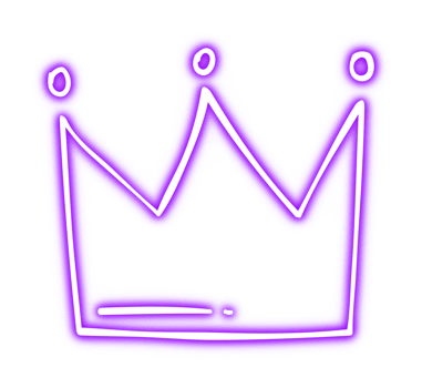 Glowing Neon Crown png