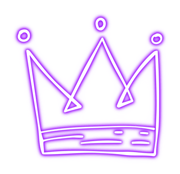Glowing Neon Crown png