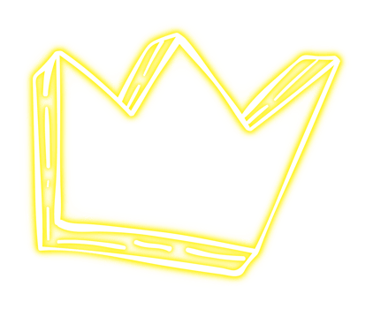 Glowing Neon Crown png