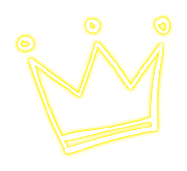 Glowing Neon Crown png