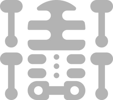 X rays and bones illustration in minimal style png