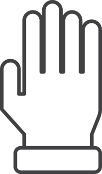 doctor gloves illustration in minimal style png