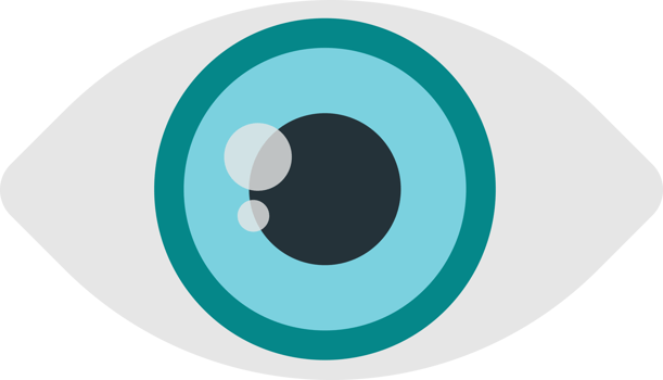 eyeball illustration in minimal style png