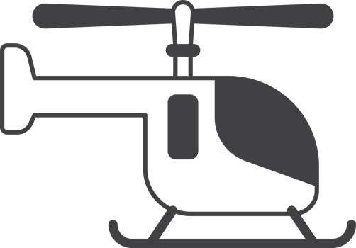 helicopter illustration in minimal style png