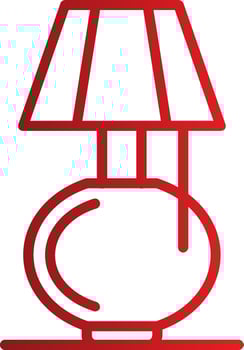 Table Lamp Vector Icon