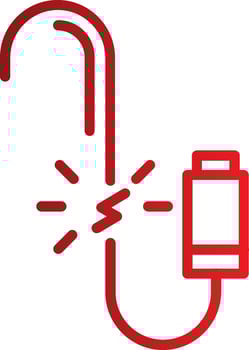 Broken Wire Vector Icon