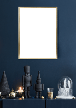 Christmas frame mockup isolated on transparent background png