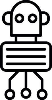 Nano Robot Vector Icon Design