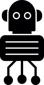 Nano Robot Vector Icon Design