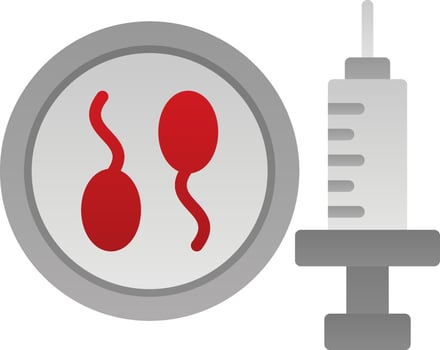 In Vitro Fertilization Vector Icon Design