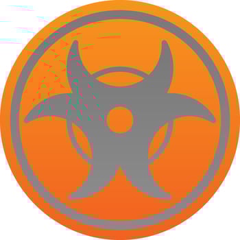 Bio Hazard Vector Icon Design