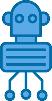 Nano Robot Vector Icon Design