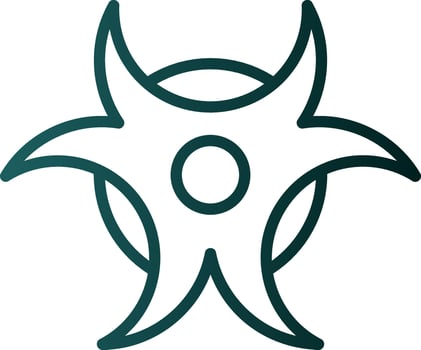 Bio Hazard Vector Icon Design