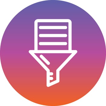 Data Filtering Vector Icon Design