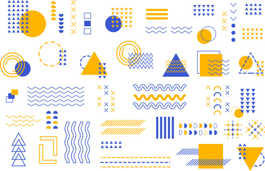 Graphic geometric background design banner element line dot halftone vector shapes colorful shapes abstract