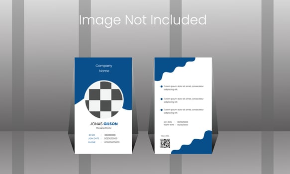 Corporate ID Card Design vector