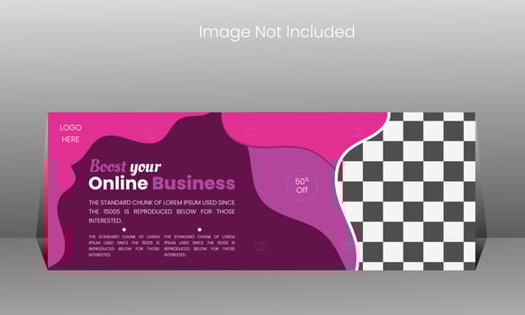 Social media post design vector