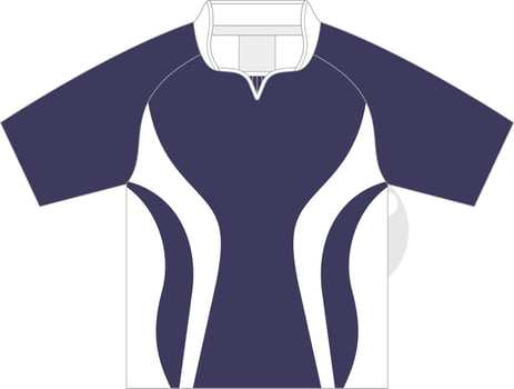 T-shirt sport design template for soccer jersey. Sport uniform in front view. Tshirt mock up for sport club. Vector Illustration