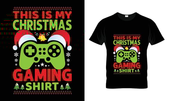 This is my Christmas gaming shirt vector