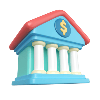 Bank 3D Illustration Icon png