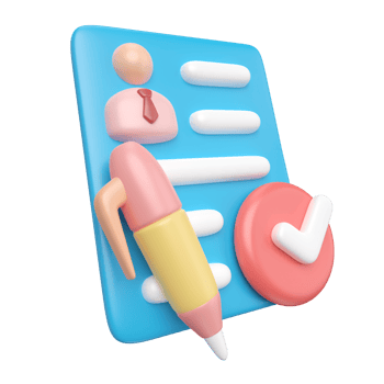 Applicant 3D Illustration Icon png