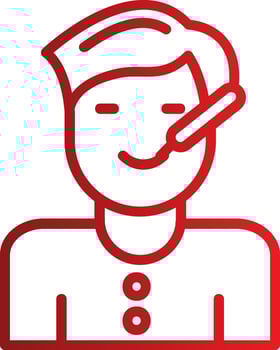 Sick Boy Vector Icon Design