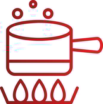 Boiling Vector Icon Design