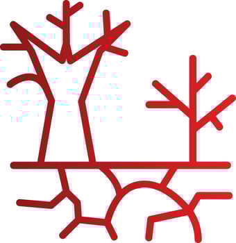 Desertification Vector Icon Design