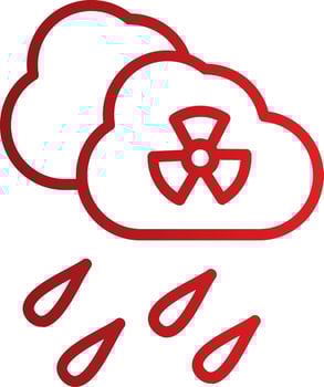 Acid Rain Vector Icon Design