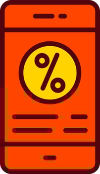 Interest Rate Vector  Icon